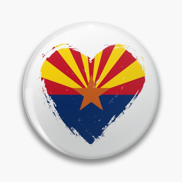 Item preview, Distressed Arizona Flag Heart AZ designed and sold by shitpostee.