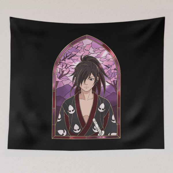 Item preview, Dororo Dororo Cherry Blossom Samurai Window Solemn Portrait designed and sold by mildaclairmo.