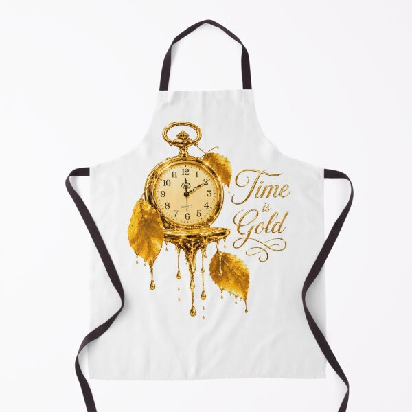 Item preview, Time Is Gold – Molten Gold Watch and Leaves designed and sold by DansCreations42.