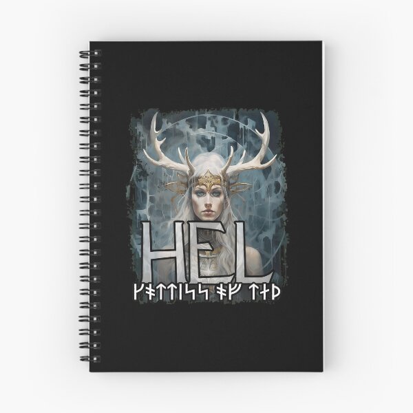 Item preview, Norse Goddess Hel Antlers Runes Dark Fantasy Artwork designed and sold by gaekleleassing.