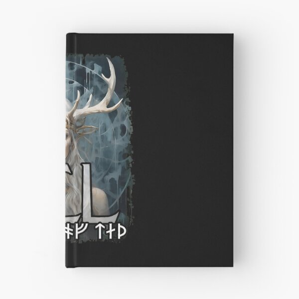 Item preview, Norse Goddess Hel Antlers Runes Dark Fantasy Artwork designed and sold by gaekleleassing.