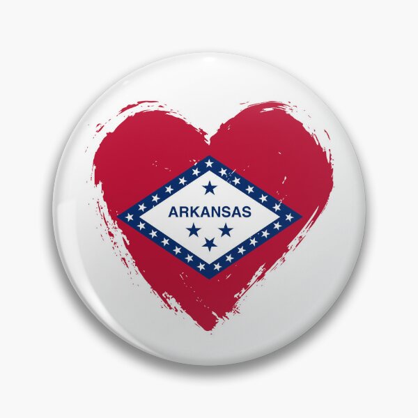 Item preview, Distressed Arkansas Flag Heart AR designed and sold by shitpostee.