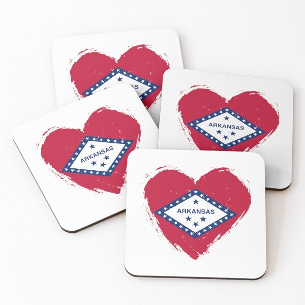 Item preview, Distressed Arkansas Flag Heart AR designed and sold by shitpostee.