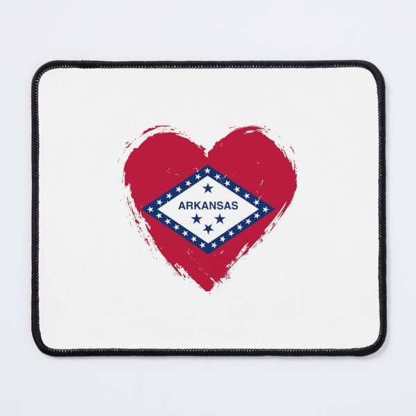 Item preview, Distressed Arkansas Flag Heart AR designed and sold by shitpostee.