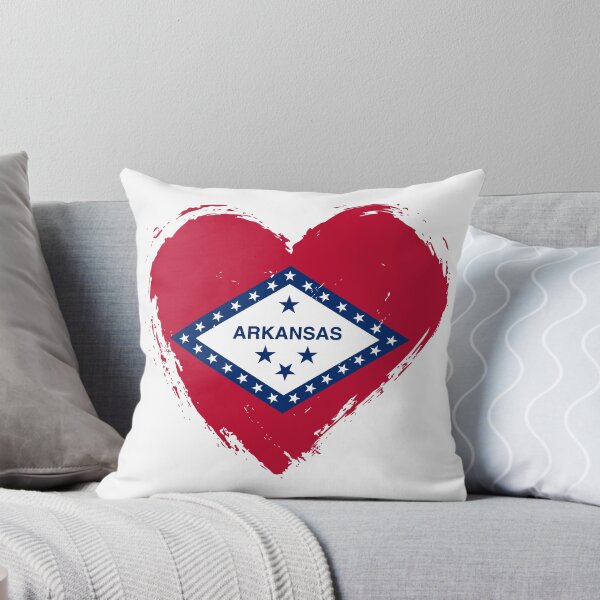 Item preview, Distressed Arkansas Flag Heart AR designed and sold by shitpostee.