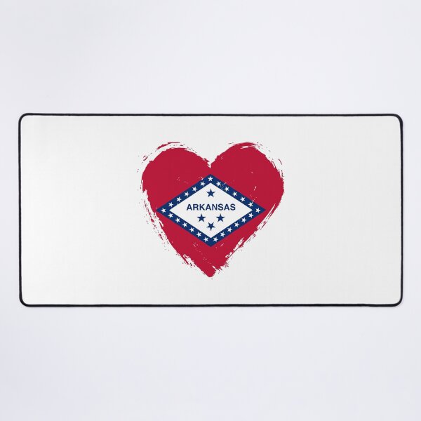Item preview, Distressed Arkansas Flag Heart AR designed and sold by shitpostee.