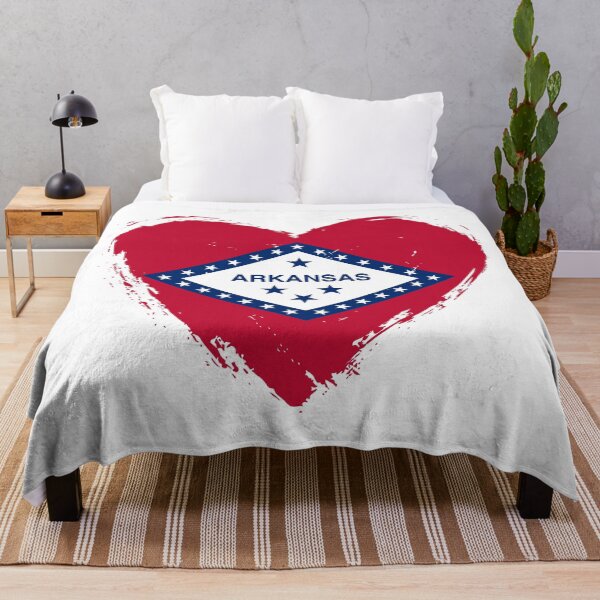 Item preview, Distressed Arkansas Flag Heart AR designed and sold by shitpostee.