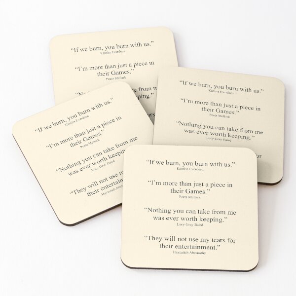 Item preview, Hunger Games Main Character Quotes designed and sold by immelissasavin.