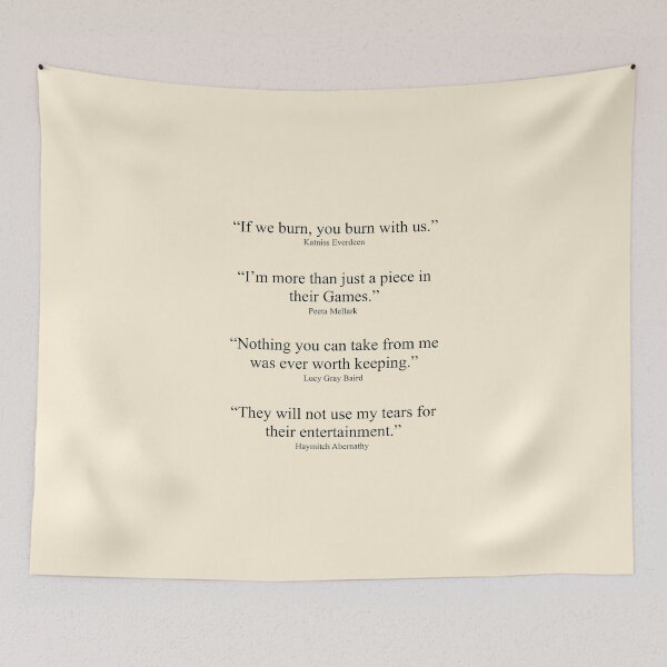 Item preview, Hunger Games Main Character Quotes designed and sold by immelissasavin.