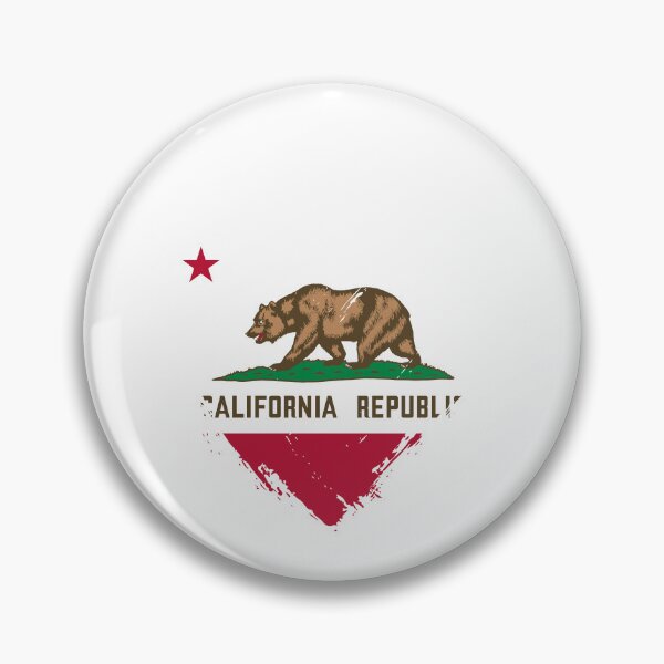 Item preview, Distressed California Flag Heart CA designed and sold by shitpostee.