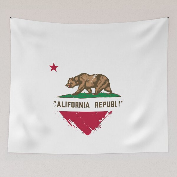 Item preview, Distressed California Flag Heart CA designed and sold by shitpostee.
