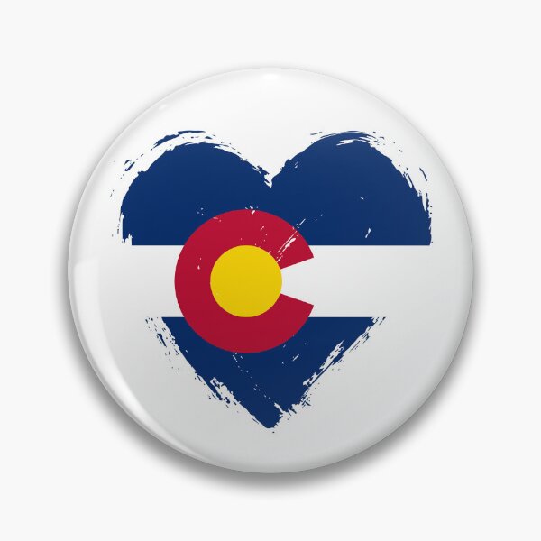 Item preview, Distressed Colorado Flag Heart CO designed and sold by shitpostee.