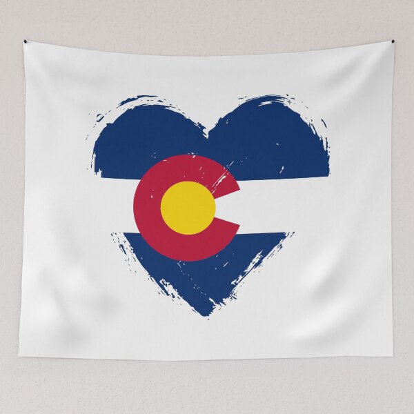 Item preview, Distressed Colorado Flag Heart CO designed and sold by shitpostee.