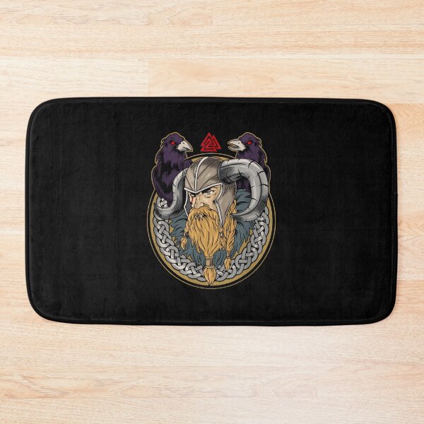 Item preview, Norse Warrior Raven Viking Valknut Symbol Art designed and sold by AvahBarnes.