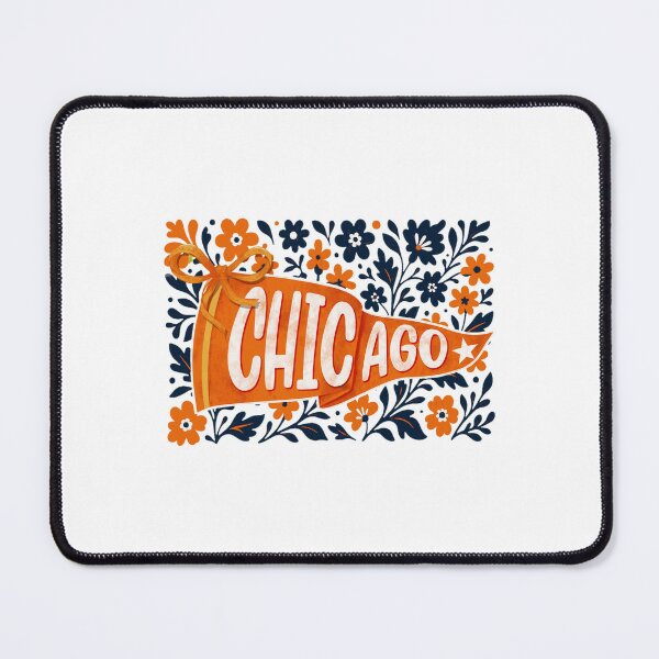 Item preview, Chicago Floral Pennant Retro Design designed and sold by kalyiahboitel.