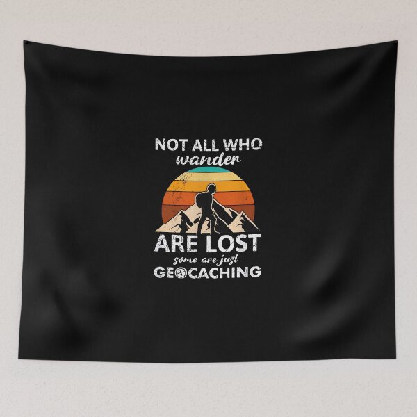 Item preview, Not All Who Wander Are Lost Geocaching Retro Sunset designed and sold by gaekleleassing.