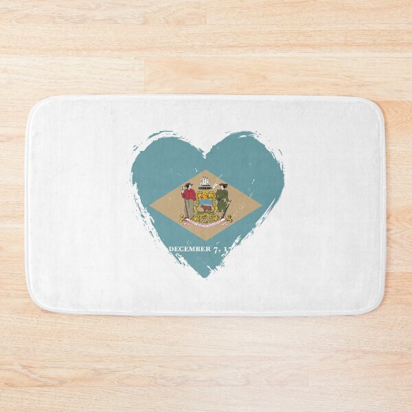Item preview, Distressed Delaware Flag Heart DE designed and sold by shitpostee.