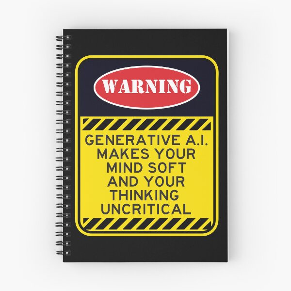 Item preview, GENERATIVE AI MAKES YOUR MIND SOFT AND YOUR THINKING UNCRITICAL designed and sold by remerasnerdas.