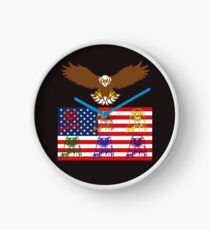 USA Family Clock