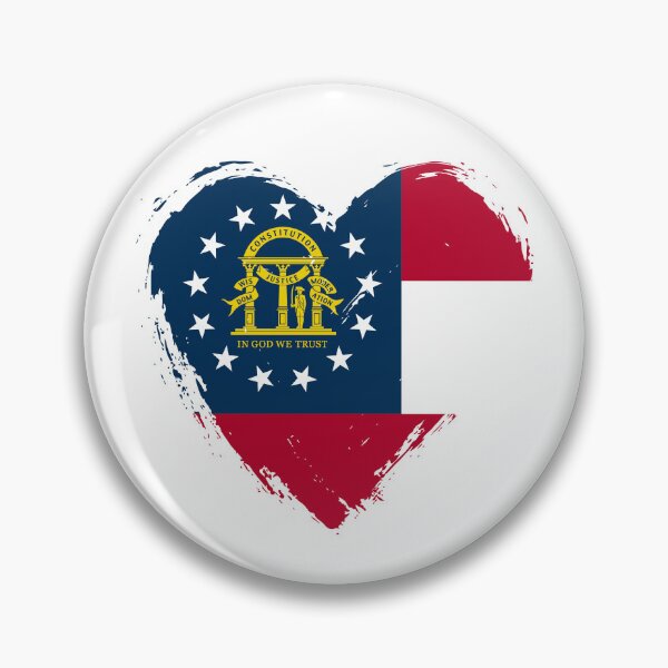 Item preview, Distressed Georgia Flag Heart GA designed and sold by shitpostee.