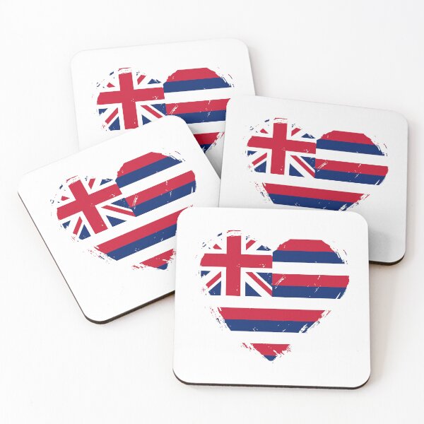 Item preview, Distressed Hawaii Flag Heart HI designed and sold by shitpostee.