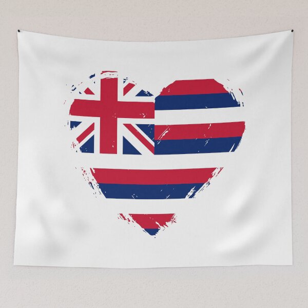 Item preview, Distressed Hawaii Flag Heart HI designed and sold by shitpostee.