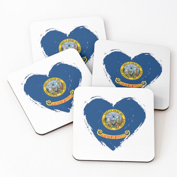 Item preview, Distressed Idaho Flag Heart ID designed and sold by shitpostee.