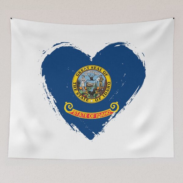 Item preview, Distressed Idaho Flag Heart ID designed and sold by shitpostee.