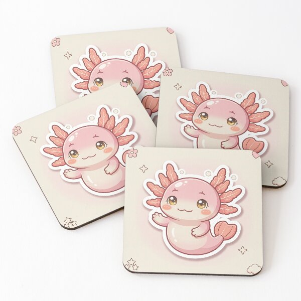 Item preview, Cute Axolotl Kawaii Sticker Pastel Art designed and sold by DIUMERI.