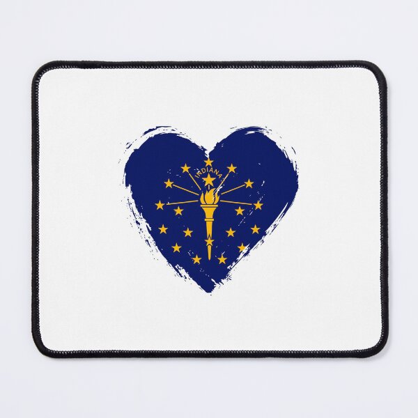 Item preview, Distressed Indiana Flag Heart IN designed and sold by shitpostee.