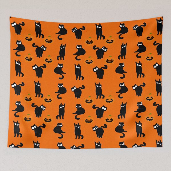 Item preview, Halloween Cats with Pumpkins designed and sold by Tickety Boo.