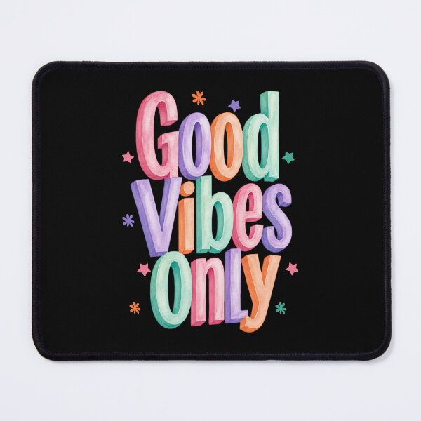 Item preview, Good Vibes Only Colorful Positive Quote designed and sold by NosandEdgy.