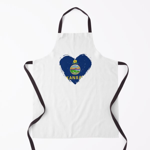 Item preview, Distressed Kansas Flag Heart KS designed and sold by shitpostee.