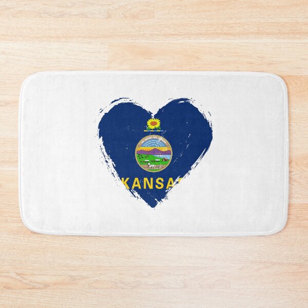 Item preview, Distressed Kansas Flag Heart KS designed and sold by shitpostee.