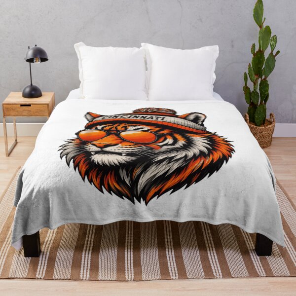 Item preview, Cool Tiger with City Beanie designed and sold by ashyrabramlet.