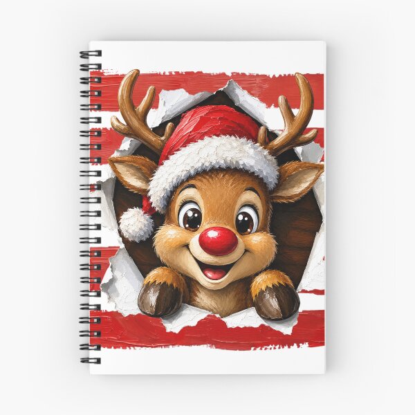 Item preview, Funny Christmas Stripes Reindeer  designed and sold by DYAFLK.