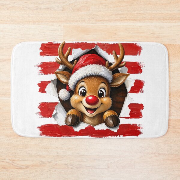 Item preview, Funny Christmas Stripes Reindeer  designed and sold by DYAFLK.