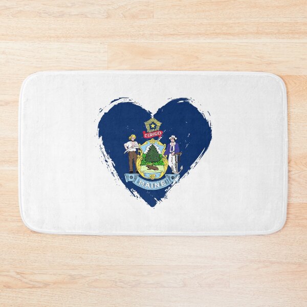 Item preview, Distressed Maine Flag Heart ME designed and sold by shitpostee.