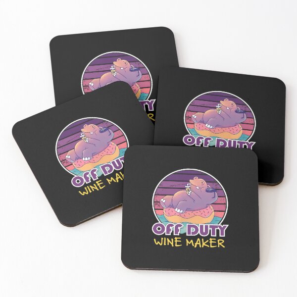 Item preview, Off Duty Veterinarian Hippo Relaxing On Donut designed and sold by AvahBarnes.