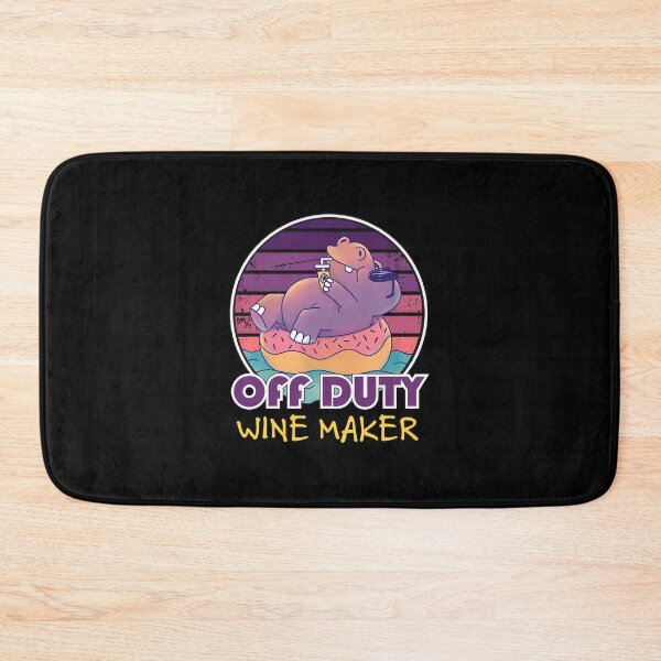 Item preview, Off Duty Veterinarian Hippo Relaxing On Donut designed and sold by AvahBarnes.