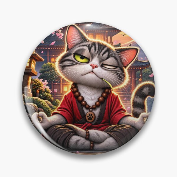 Item preview, Stay Zen Even When It Makes No Sense - Funny Meditating Cat designed and sold by Csaba1983.