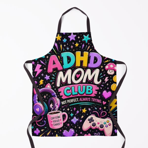 Item preview, ADHD Mom Club – Neurodivergent Gamer Mom, Caffeine & Chaos designed and sold by CollectionsJEm.