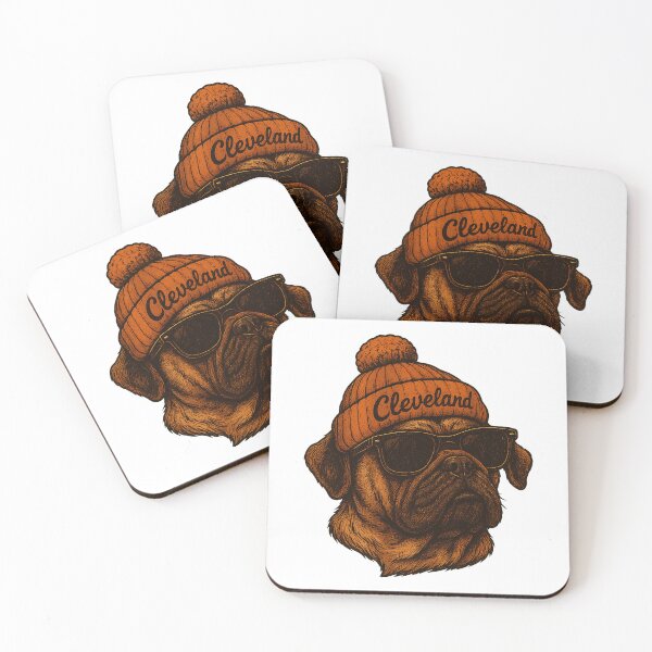Item preview, Cool Pug Dog with Sunglasses and Beanie designed and sold by kalyiahboitel.