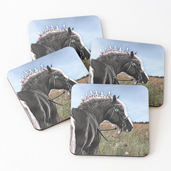 Item preview, CLYDESDALE AND POPPIES, LOOKS GREAT ON WALL DECOR designed and sold by Barbara Jean Photo Art And Design.