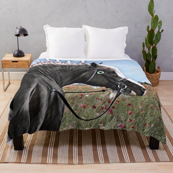 Item preview, CLYDESDALE AND POPPIES, LOOKS GREAT ON WALL DECOR designed and sold by Barbara Jean Photo Art And Design.