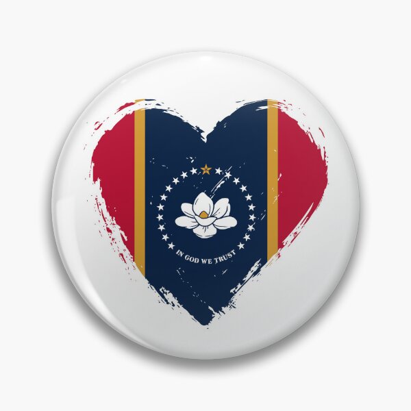 Item preview, Distressed Mississippi Flag Heart MS designed and sold by shitpostee.