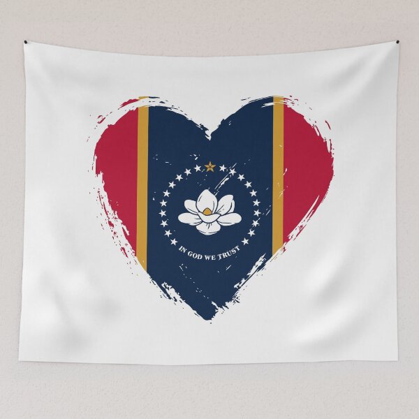 Artikelvorschau, Beschädigte Mississippi-Flagge, Herz MS entworfen und verkauft von shitpostee.