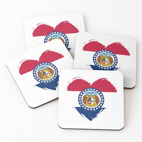 Item preview, Distressed Missouri Flag Heart MO designed and sold by shitpostee.