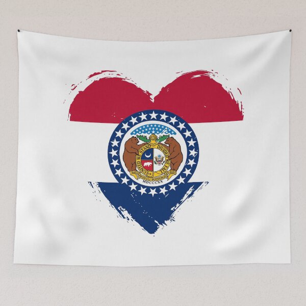 Item preview, Distressed Missouri Flag Heart MO designed and sold by shitpostee.