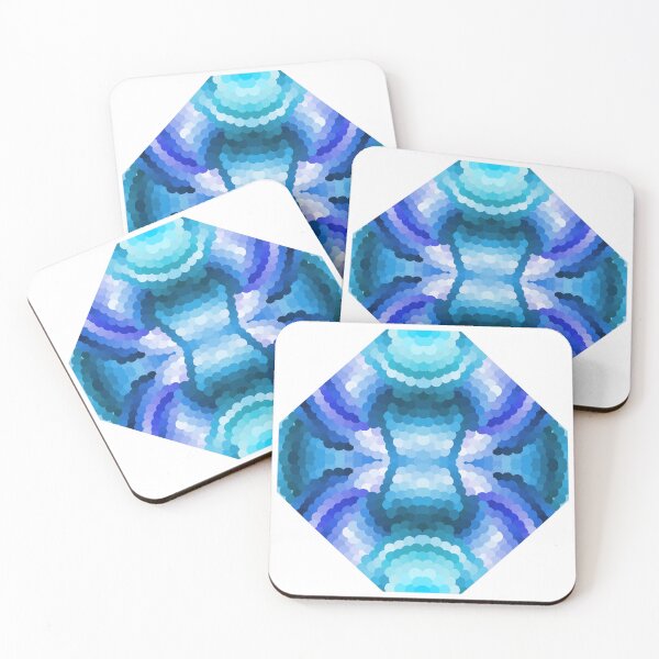 Item preview, Blue Ocean Geometric Design Version 2 designed and sold by JayMakesTiktok.